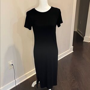 Thread & Supply Classic Black Midi Dress